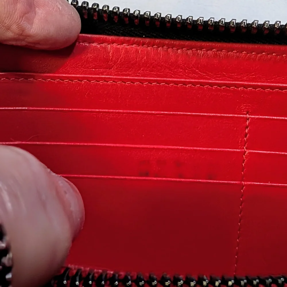 Christian Louboutin Black Spiked Leather Wallet Like New 🔥